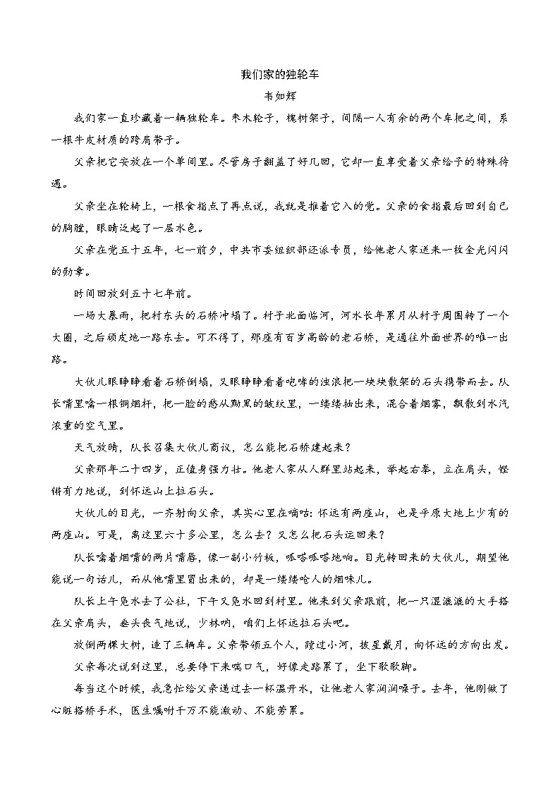 2025年新高考语文二轮复习文学类文本阅读专题三：赏析文本特征及叙述视角（原卷版）（全国通用）第2页