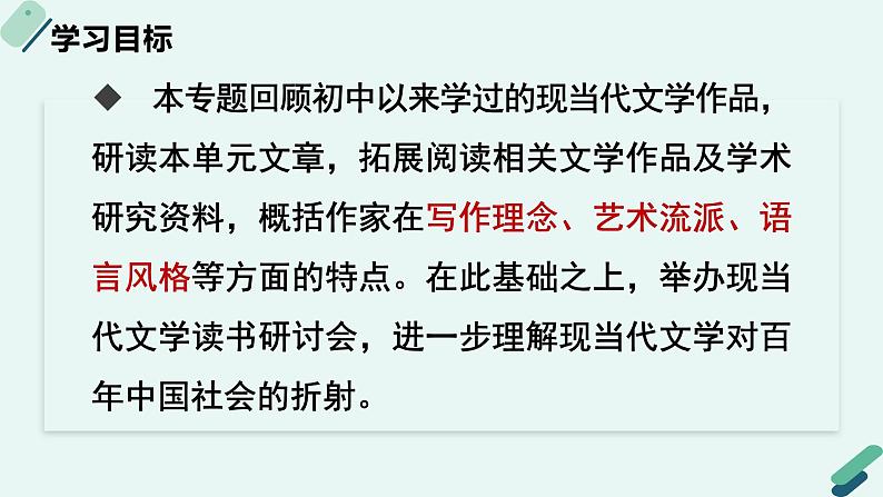 人教统编版高中语文 选择性必修下册《【实践活动专题】文学，时代的镜子：举办读书研讨会》教学课件第2页