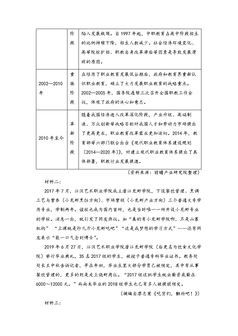人教统编版高中语文选择性必修中册高二上学期期末联考语文试题4  （解析版）第2页