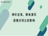 人教统编版高中语文必修上册《【实践活动专题3】神针定海，柳曳清风：语境对词义的影响》教学课件