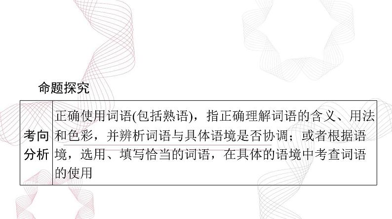 2025年高考语文二轮复习课件 第三部分 专题八 正确使用词语(包括熟语)第2页