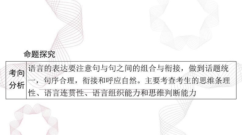 2025年高考语文二轮复习课件 第三部分 专题六 语言表达连贯第2页