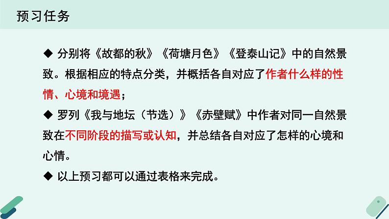 人教统编版高中语文必修上册《【阅读专题3】人格化的“自然”：自我的印记》教学课件第3页