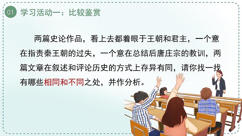 人教统编版高中语文选择性必修中册《学习任务二：读史论，鉴得失》单元教学课件（第七八课时）第7页