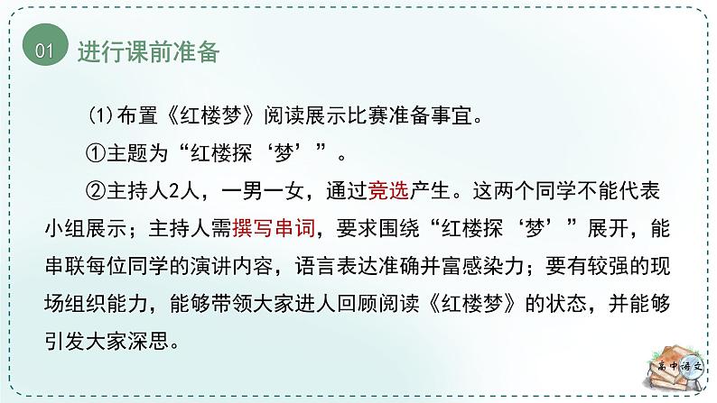 人教统编版高中语文必修 下册 第七单元整本书阅读《红楼梦》《学习任务四：迁移运用，交流展示》单元教学课件（2课时）第6页