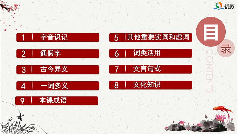 人教统编版高中语文必修 下册 6-14.1*《促织》文言知识积累  课件第2页