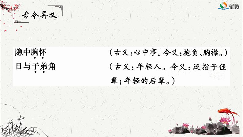 人教统编版高中语文必修 下册 6-14.1*《促织》文言知识积累  课件第6页