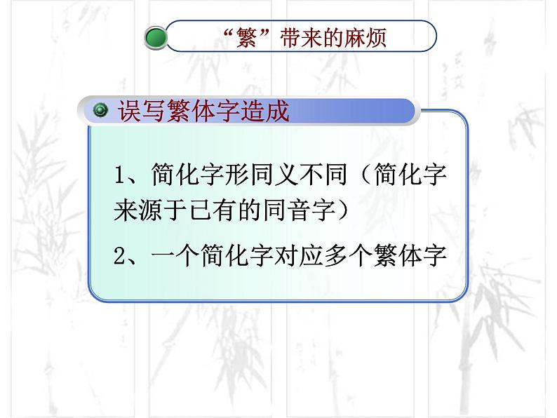 高中语文 人教版 (新课标) 选修《语言文字应用》第三课第一节《汉字的简化规范》课件第5页