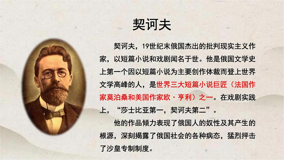 人教统编版高中语文必修 下册 6-13.2*《装在套子里的人》优质课件第2页