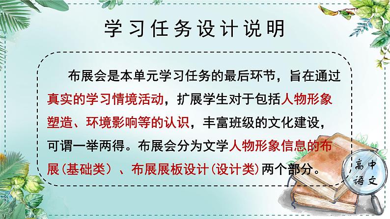 人教高中语文必修下册第六单元观察与批判《学习任务三：为“世界文学形象名人堂”展览会进行布展》单元教学课件（2课时）第2页