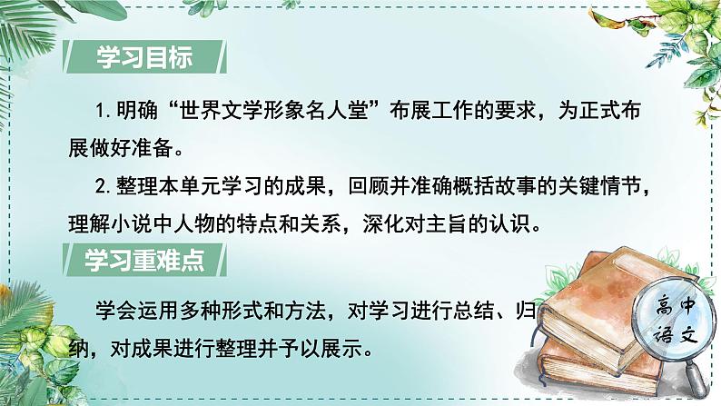 人教高中语文必修下册第六单元观察与批判《学习任务三：为“世界文学形象名人堂”展览会进行布展》单元教学课件（2课时）第4页