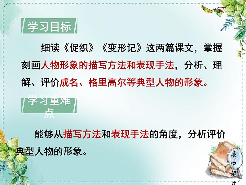 人教高中语文必修下册第六单元观察与批判《学习任务一：填写“世界文学形象名人堂档案卡”》单元教学课件（三四五课时）第4页