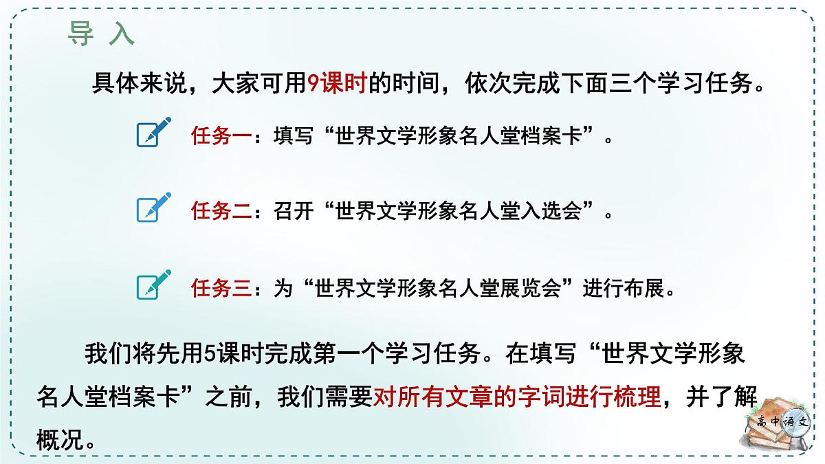 人教高中语文必修下册第六单元观察与批判《学习任务一：填写“世界文学形象名人堂档案卡”》单元教学课件（一二课时）第8页