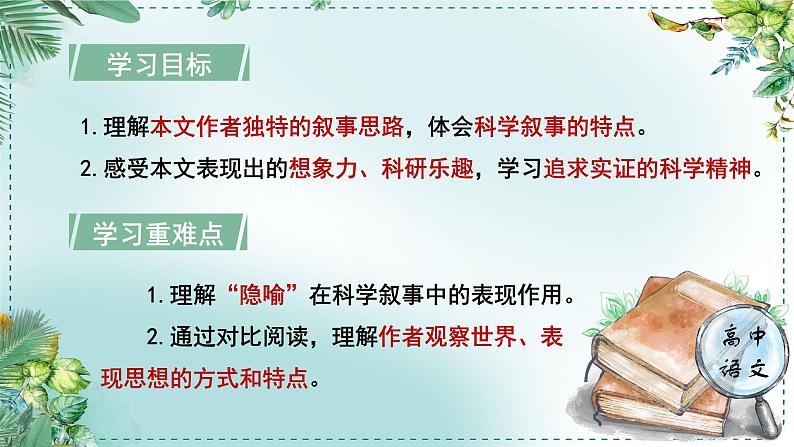 人教统编版高中语文必修下册第三单元探索与创新《学习任务三：探究表达特点》单元教学课件（3课时）第4页