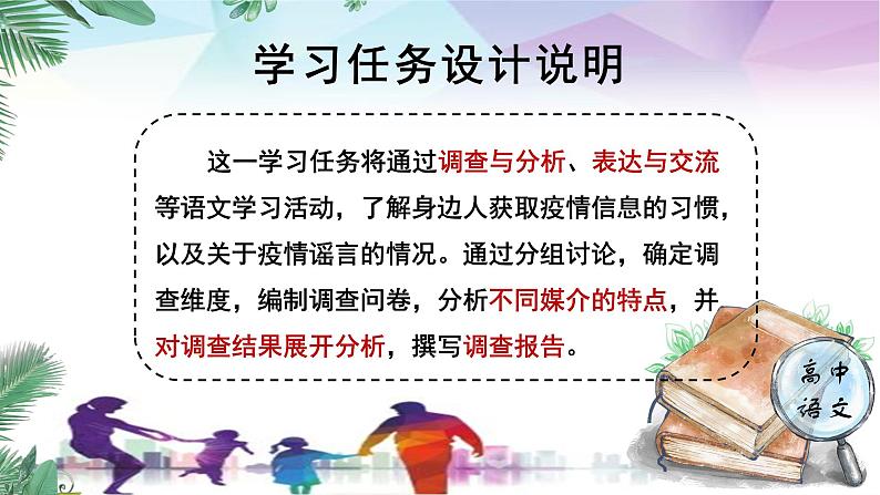 人教统编版高中语文必修下册第四单元媒介素养《学习任务一：防疫调查》单元教学课件（3课时）第2页