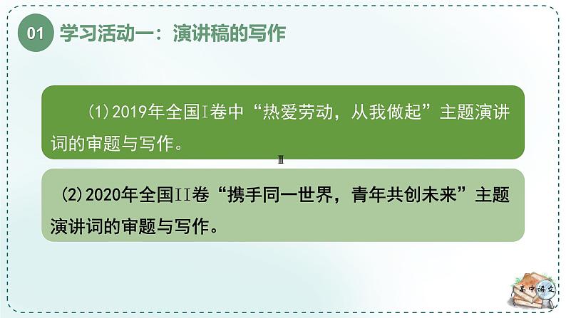 人教统编版高中语文必修下册第五单元抱负与使命《学习任务三：举办“时代、抱负与使命”主题演讲》单元（4课时）课件第8页