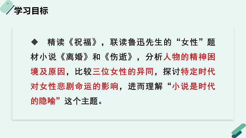 人教统编版高中语文必修 下册【阅读专题1】主题：小说是时代的隐喻  课件第2页