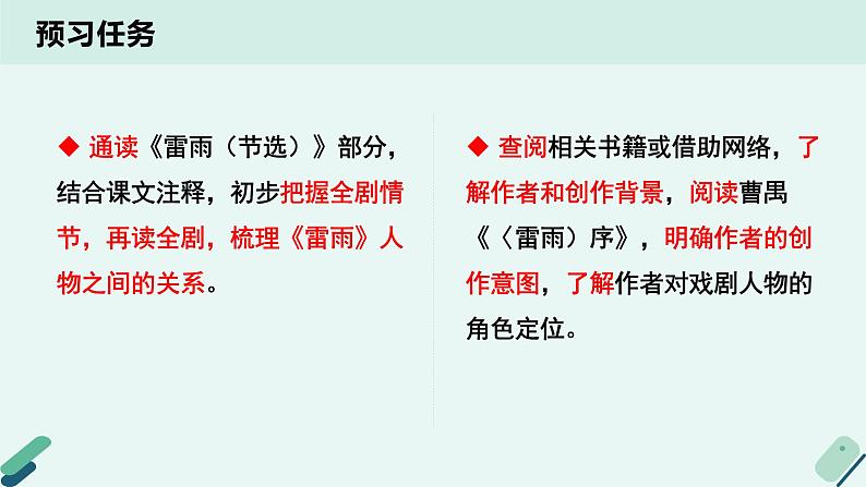 人教统编版高中语文必修 下册【阅读专题2】复杂与多元：戏剧的人物性格 课件第3页