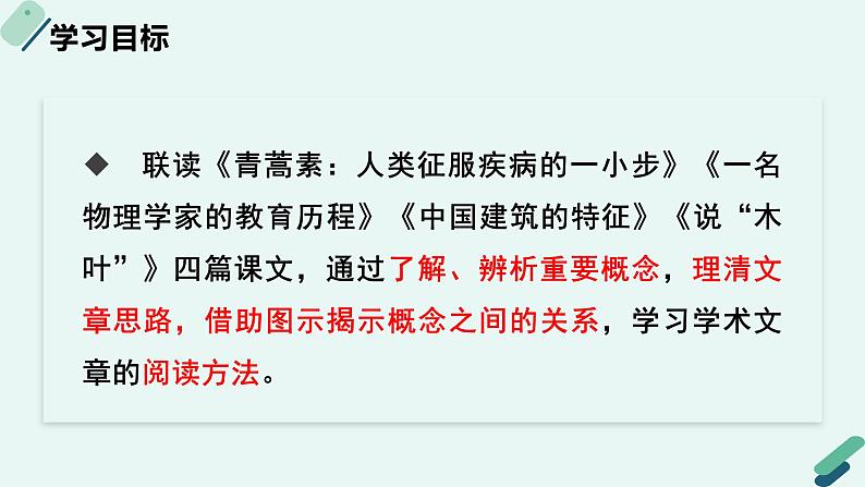 人教统编版高中语文必修 下册【阅读专题3】概念与图示：破译学术文章的奥秘 课件第2页