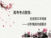 人教统编版高中语文必修下册高考考点聚焦：论述类文本阅读-分析概括内容要点  课件