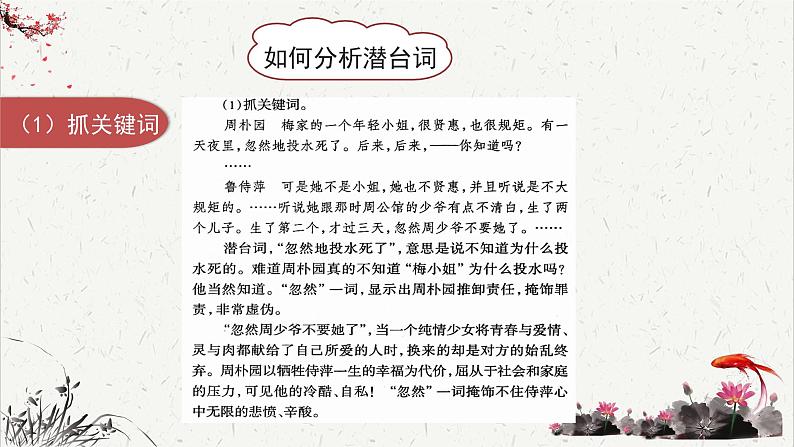 人教统编版高中语文必修下册高考考点聚焦：如何分析戏剧的潜台词  课件第6页