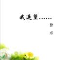语文版高中  语文必修一2-8*《我遥望》参考课件2