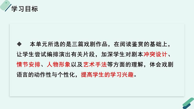 人教统编版高中语文必修 下册【实践活动专题】为了更好的呈现：从剧本到“台本”  课件第2页