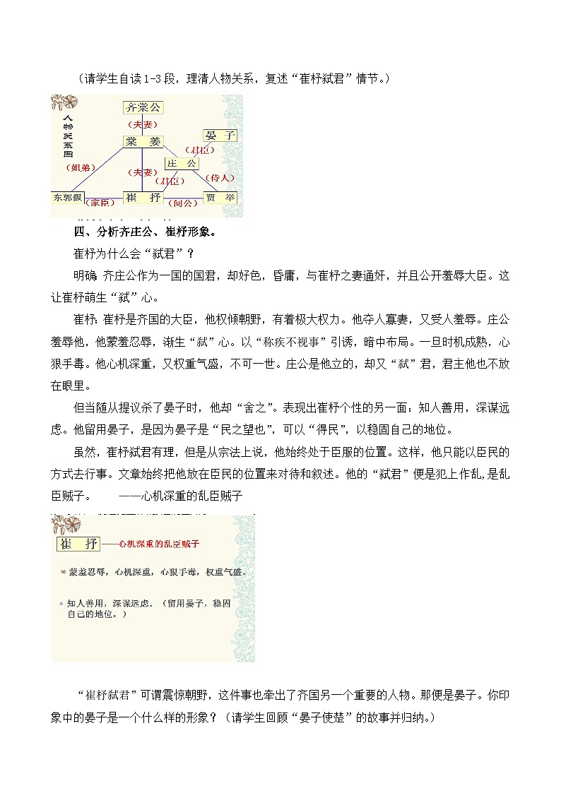 语文版 高中语文必修二 4-13*《崔杼弑其君》教案第2页