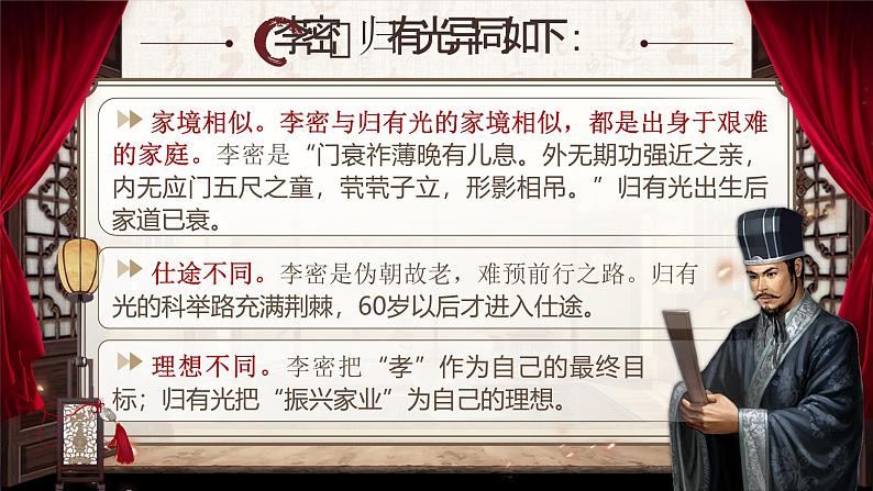 部编版2025高中语文选择性必修下册《陈情表》《项脊轩志》群文阅读 课件第7页