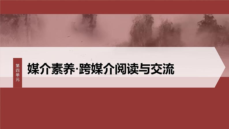 第四单元　课时一　认识多媒介-2024-2025学年高中语文下册教学课件（部编版必修下册）第1页