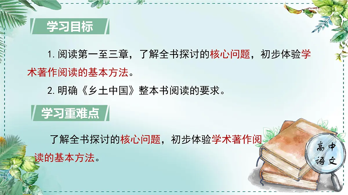 人教统编版高中语文必修上册第三单元《学习任务一：通读全书，形成方法》单元教学课件（4课时）第5页