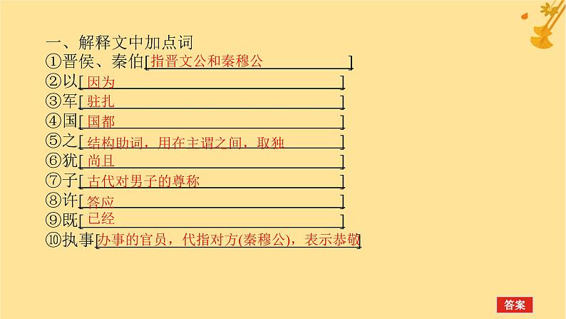 2025版高考语文全程一轮复习第一部分古诗文阅读复习任务群一文言文阅读任务一教考结合四烛之武退秦师课件第4页