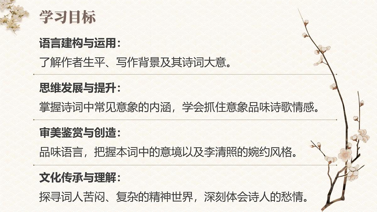 部编版2025高中语文必修上册《声声慢》 课件第2页