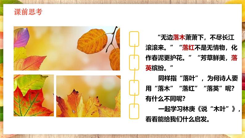 9《  说“木叶”》  课件统编版高一语文必修下册第1页