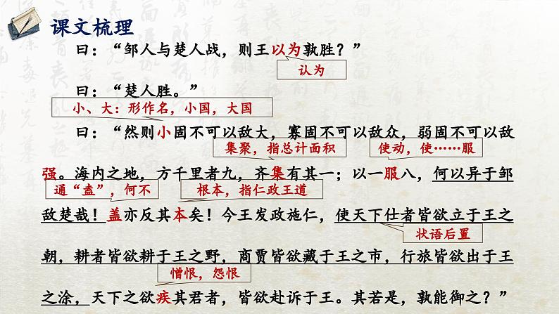 1.2 齐桓晋文之事 第二课时（教学课件）-高中语文人教统编版必修下册第7页