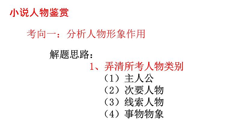 高考语文专题文学类文本阅读小说人物鉴赏》课件第3页