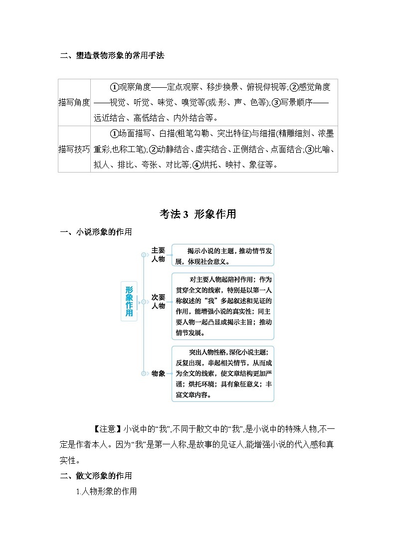 2025届高考语文二轮复习试题 专题二 文学类文本阅读（含双文本） 专案三 文学类文本的形象第3页