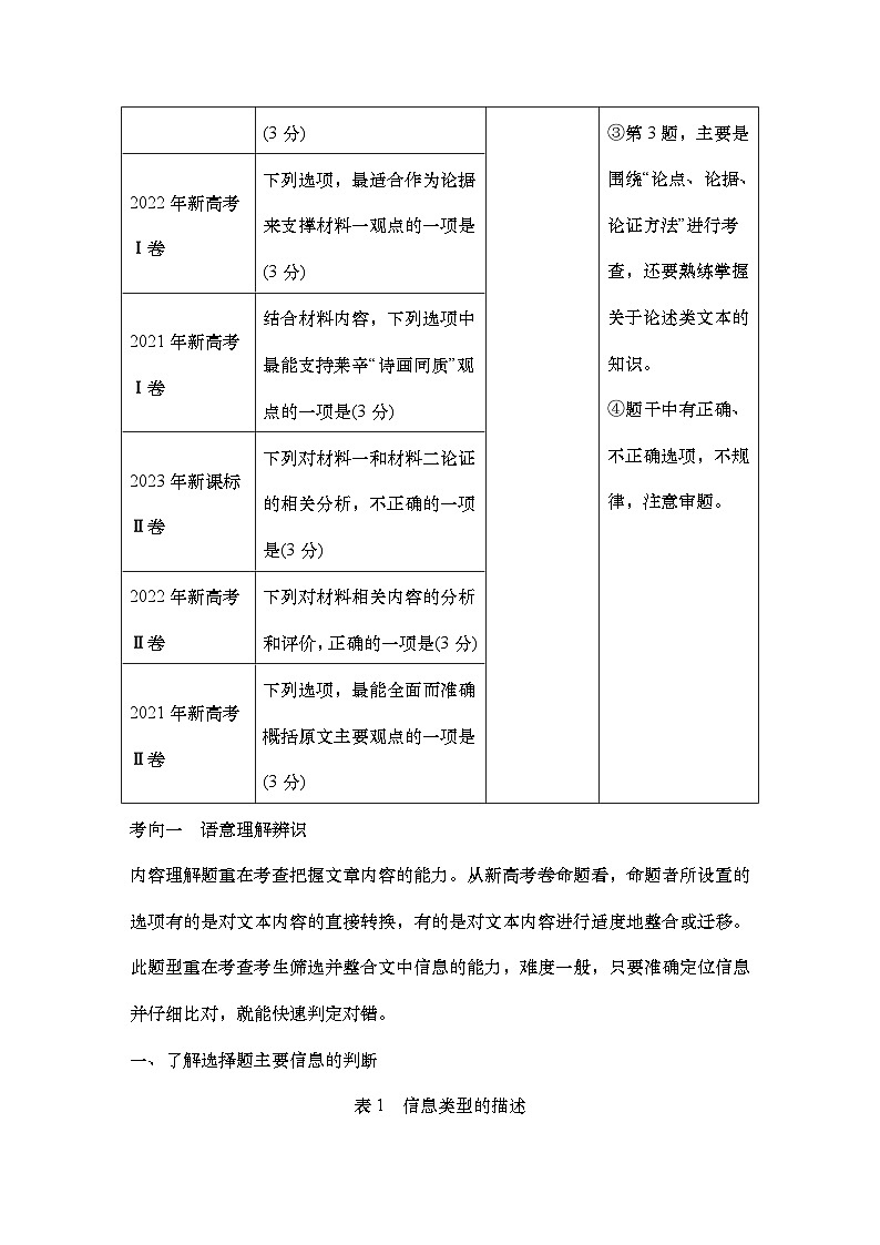 2025届高中语文一轮复习学案36　信息筛选与文意理解（基础考法）（含答案）第2页