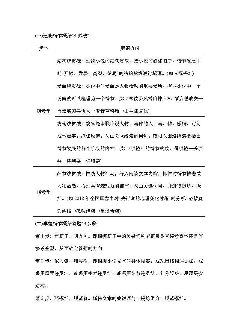 2025届高中语文一轮复习学案47　概括情节和分析线索（基础考法）（含答案）第2页