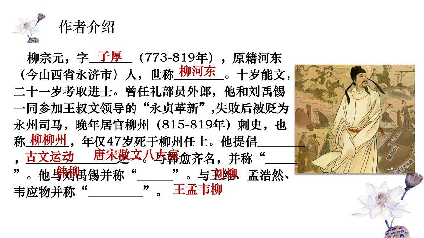 高中语文选择性必修下册课件《种树郭橐驼传》第3页