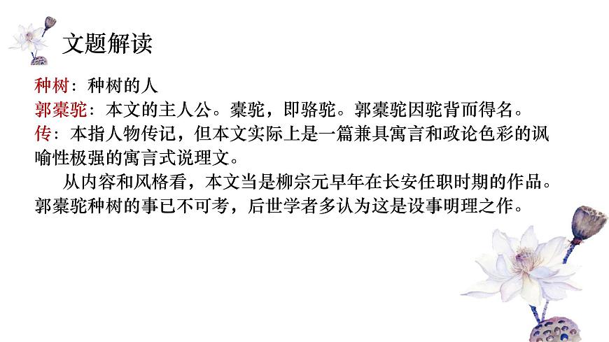 高中语文选择性必修下册课件《种树郭橐驼传》第6页