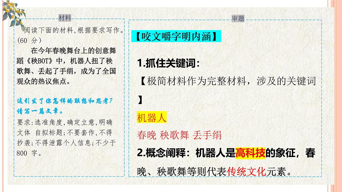 2025届广西高三三月联考语文作文“科技和文化”讲评 课件第4页