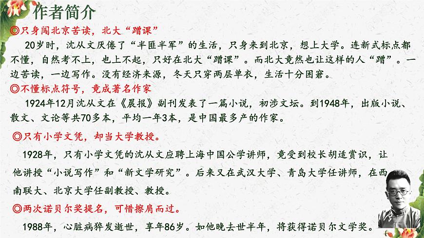 统编版高中语文选择性必修下册课件《边城（节选）》第6页