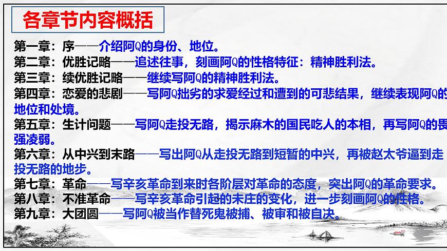 统编版高中语文选择性必修下册教学课件《阿Q正传（节选）》第7页