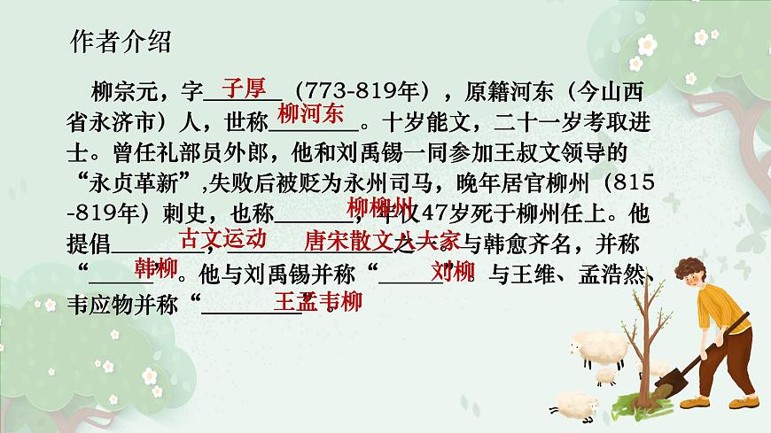 统编版高中语文选择性必修下册教学课件《种树郭橐驼传》第2页