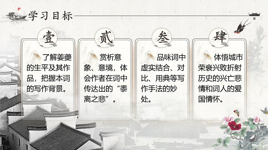 统编版高中语文选择性必修下册《扬州慢》教学课件第1页