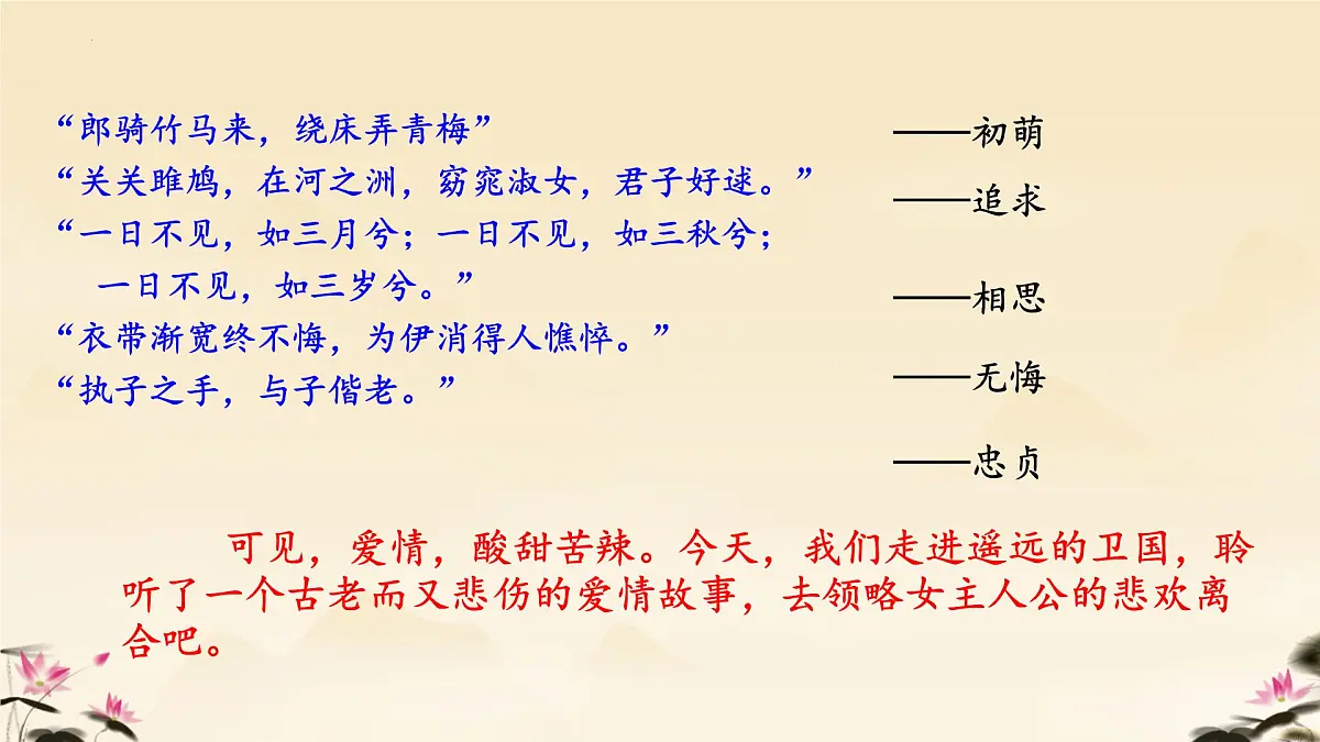 统编版高中语文选择性必修下册《氓》教学课件第5页