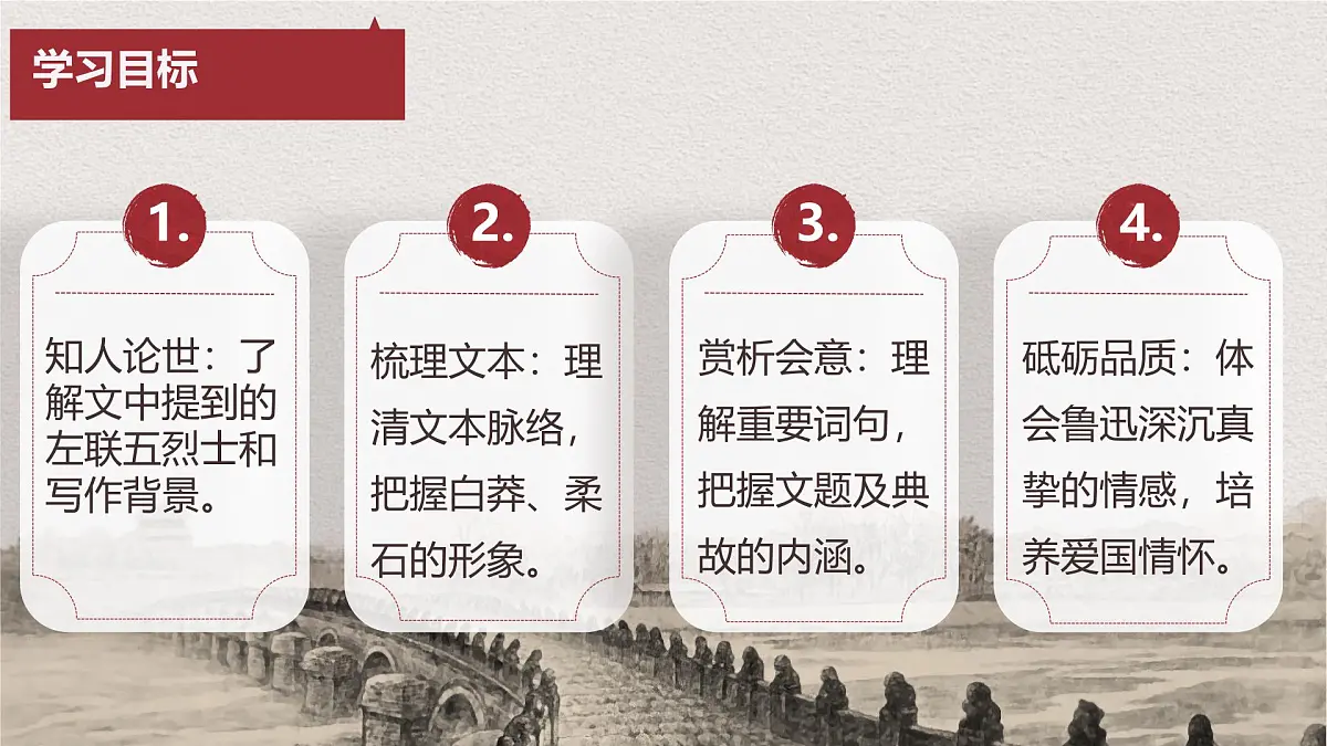 统编版高中语文选择性必修中册《为了忘却的记念》教学课件第2页