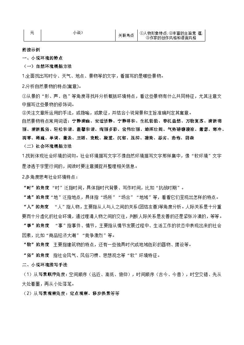 2025年高考语文二轮热点题型归纳与变式演练（新高考通用）专题02小说阅读题型归类（教师版）第3页