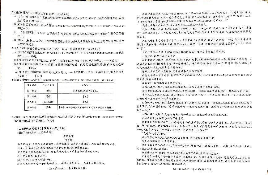 西藏自治区拉萨市2025届高三高考模拟第二次联考-语文试题无答案第2页